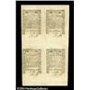 Image 1 : Rhode Island May, 1786 Half Sheet of Four Gem New. A go Rhode Island May, 1786 Half Sheet of Four Ge