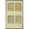 Image 3 : Rhode Island May 1786 Double Sheet of Eight Superb Gem Rhode Island May 1786 Double Sheet of Eight S