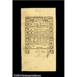Rhode Island May, 1786 2s/6d Choice New. Hugely mar Rhode Island May, 1786 2s/6d Choice New.