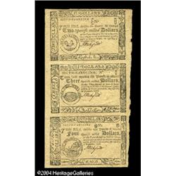 South Carolina December 23, 1776 Vertical Strip of Th South Carolina December 23, 1776 Vertical Stri