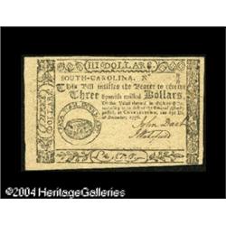 South Carolina December 23, 1776 $3 Gem New. A rema South Carolina December 23, 1776 $3 Gem New.