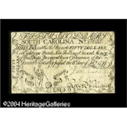 South Carolina February 8, 1779 $50 Very Fine. There is South Carolina February 8, 1779 $50 Very Fin