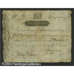 Virginia March 4, 1773 L3 Extremely Fine. This is the f Virginia March 4, 1773 L3 Extremely Fine.