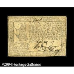 Virginia October 20, 1777 $10 Fine-Very Fine. A pro Virginia October 20, 1777 $10 Fine-Very Fine.
