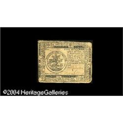 Two Decent Continentals A scarce July 22, 1776 $5 a Two Decent Continentals