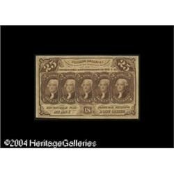 Fr. 1281 25c First Issue Superb Gem New. A rather c Fr. 1281 25c First Issue Superb Gem New.