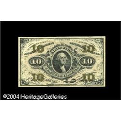 Fr. 1251 10c Third Issue Gem New. A lovely red back 10c Fr. 1251 10c Third Issue Gem New.