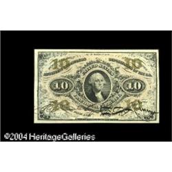 Fr. 1253 10c Third Issue Superb Gem New. An absolutely Fr. 1253 10c Third Issue Superb Gem New.