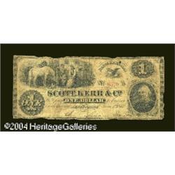 Levenworth (sic), KS- Scott, Kerr & Co. $1 June 1, 1862 Levenworth (sic), KS- Scott, Kerr & Co.