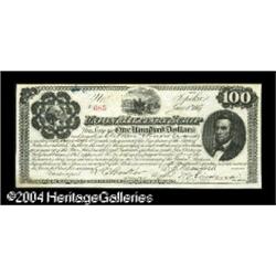 Topeka, KS- Union Military Scrip $100 June 1, 1867 Topeka, KS- Union Military Scrip