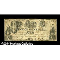 Louisville, KY- Bank of Kentucky $5 Mar. 5, 1838 C2 Louisville, KY- Bank of Kentucky