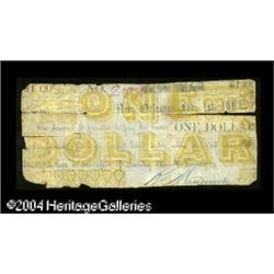 New Orleans, LA- Unidentified Issuer $1 Feb. 1, 1862A n New Orleans, LA- Unidentified Issuer