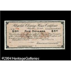 Rhyolite, NV- Rhyolite Clearing House $5 Nov. 30, 1 Rhyolite, NV- Rhyolite Clearing House