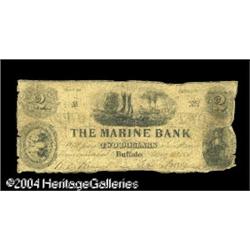 Buffalo, NY- The Marine Bank $2 Aug. 15, 1850 G46A very Buffalo, NY- The Marine Bank