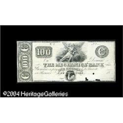 New York, NY- The Mechanics Bank $100 G154 Proof RA New York, NY- The Mechanics Bank