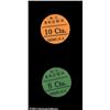 Image 1 : Hemp, NC- W.C. Brown 5¢, 10¢A pair of cardboard chits f Hemp, NC- W.C. Brown