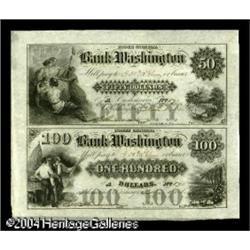 Washington, NC- Bank of Washington $50-100 Nov. 1, 1861 Washington, NC- Bank of Washington