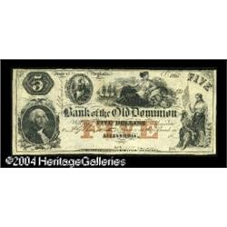 Alexandria, VA- Bank of the Old Dominion $5 G46a Jo Alexandria, VA- Bank of the Old Dominion