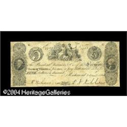 Richmond, VA- Farmers Bank of Virginia $5 April 2, 1836 Richmond, VA- Farmers Bank of Virginia