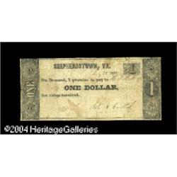 Shepherdstown, VA- John T. Cookus $1 July 26, 1837 Jone Shepherdstown, VA- John T. Cookus