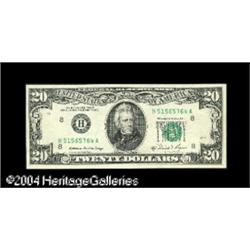 Fr. 2074-H $20 1981A Federal Reserve Note. Gem Crisp Un Fr. 2074-H $20 1981A Federal Reserve Note. G