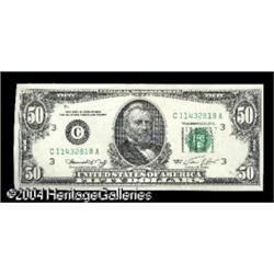 Fr. 2118-C $50 1974 Federal Reserve Notes. Gem Crisp Un Fr. 2118-C $50 1974 Federal Reserve Notes. G
