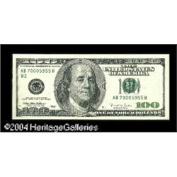 Fr. 2175-B $100 1996 Federal Reserve Note. About Uncirc Fr. 2175-B $100 1996 Federal Reserve Note. A