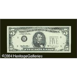 Fr. 1984-E $5 1995 Federal Reserve Note. Gem Crisp Un Fr. 1984-E $5 1995 Federal Reserve Note. Gem C