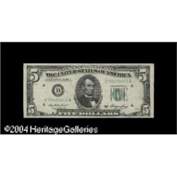 Fr. 1962-D $5 1950A Federal Reserve Note. Choice Cris Fr. 1962-D $5 1950A Federal Reserve Note. Choi