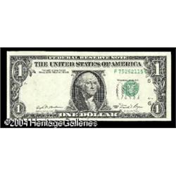 Fr. 1911-F $1 1981 Federal Reserve Note. Gem Crisp Un Fr. 1911-F $1 1981 Federal Reserve Note. Gem C