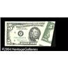 Image 1 : Fr. 1980-F $5 1988A Federal Reserve Note. Extremely F Fr. 1980-F $5 1988A Federal Reserve Note. Extr