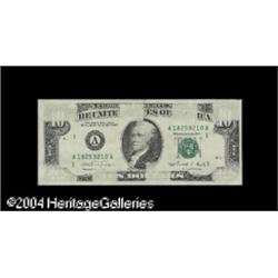Fr. 2030-A $10 1990 Federal Reserve Note. Choice Abou Fr. 2030-A $10 1990 Federal Reserve Note. Choi