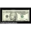 Image 1 : Fr. 2034-F* $10 1999 Federal Reserve Note. Extremely Fr. 2034-F* $10 1999 Federal Reserve Note. Extr