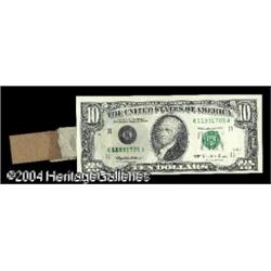 Fr. 2033-K $10 1995 Federal Reserve Note. Gem Crisp Unc Fr. 2033-K $10 1995 Federal Reserve Note. Ge