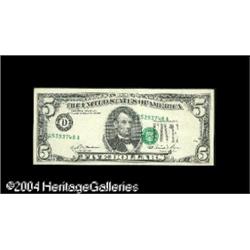 Error Trio$5 1981 FRN. Philadelphia. EF. Third printing Error Trio.