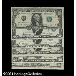 Multiple Error Lot.Fr. 1908-B $1 1974 Federal Reserve N Multiple Error Lot.