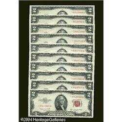 Fr. 1511* $2 1953B Legal Tender Notes. Gem New.A group Fr. 1511* $2 1953B Legal Tender Notes. Gem Ne