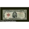 Image 1 : Fr. 1526* $5 1928A Legal Tender. Fine. A very scarce st Fr. 1526 $5 1928A* Legal Tender Note. Fine.
