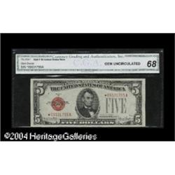 Fr. 1531* $5 1928F Wide 1 Legal Tender Note. Gem Crisp Fr. 1531* $5 1928F Wide 1 Legal Tender Note. 