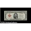Image 1 : Fr. 1531* $5 1928F Legal Tender Note. Very Choice Crisp Fr. 1531* $5 1928F Legal Tender Note. Very C