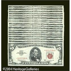 Fr. 1536* $5 1963 Legal Tender Notes. Gem Crisp Uncircu Fr. 1536* $5 1963 Legal Tender Notes. Gem Cr