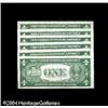 Image 2 : Fr. 1607 $1 1935 Silver Certificates. Half Cut Sheet Fr. 1607 $1 1935 Silver Certificates. Half Cut 