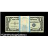 Image 1 : Fr. 1619 $1 1957 Silver Certificates. Original Pack o Fr. 1619 $1 1957 Silver Certificates. Original