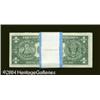 Image 2 : Fr. 1619* $1 1957 Silver Certificates. Original Pack of Fr. 1619 $1 1957 Silver Certificates. Origin