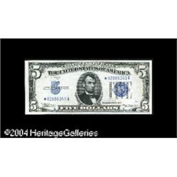 Fr. 1650* $5 1934 Silver Certificate. Choice Crisp Unci Fr. 1650* $5 1934 Silver Certificate. Choice