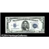 Image 1 : Fr. 1652* $5 1934B Silver Certificate. Choice Crisp U Fr. 1652* $5 1934B Silver Certificate. Choice 