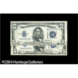 Fr. 1653 $5 1934C Mule Silver Certificates. Extremely F Fr. 1653 $5 1934C Mule Silver Certificates. 