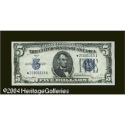 Fr. 1654* $5 1934D Silver Certificate. Choice About Unc Fr. 1654* $5 1934D Silver Certificate. Gem C