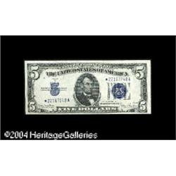 Fr. 1654* $5 1934D Silver Certificate. Choice About Unc Fr. 1654* $5 1934D Silver Certificate. Gem C