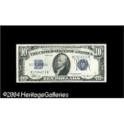 Fr. 1703 $10 1934B Silver Certificate. Very Choice Cr Fr. 1703 $10 1934B Silver Certificate. Very Ch